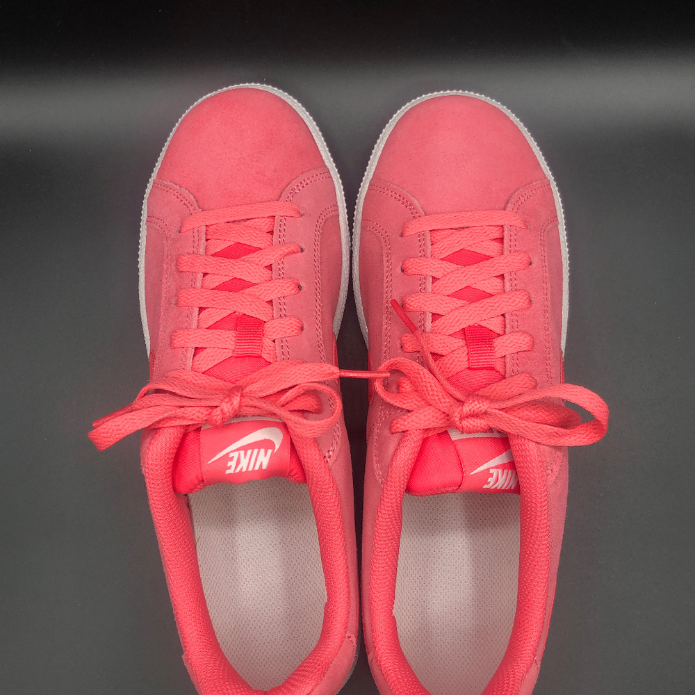 Women's Nike Court Royale Suede Pink/White - Picture 4 of 6